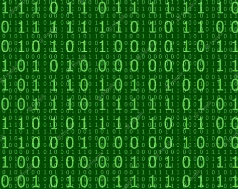 Premium Vector Vector Binary Code Green Background Technology Backdpop