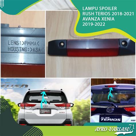 Jual Lampu Spoiler All New Toyota Rush Daihatsu Terios 2018 2021 Avanza