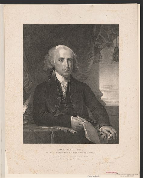 James Madison Fourth President Of The United States Digital File