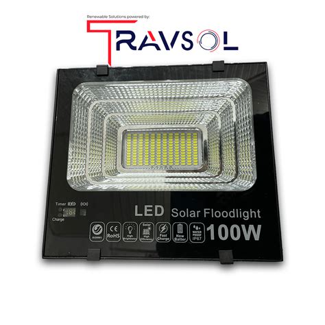 Ts 100w Pro Solar Flood Light Travsol Ltd