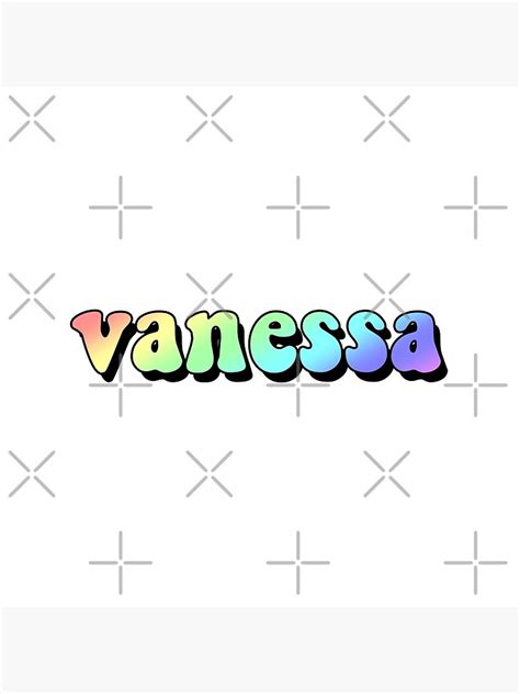 Aesthetic Rainbow Vanessa Name Poster For Sale By Star10008 Redbubble