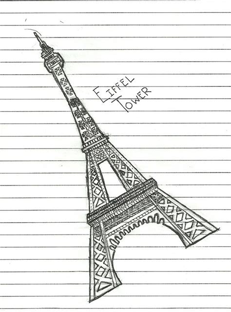 70 Easy And Beautiful Eiffel Tower Drawing And Sketches Eiffel Tower
