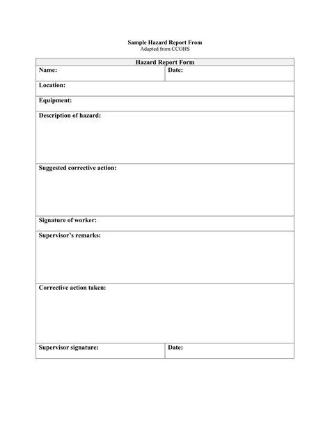 Task Hazard Assessment Tha1 Form Forms Direct Location Cmpa Handbook