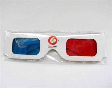 Disposable Redcyan Paper 3d Glasses With Visual Shock 100