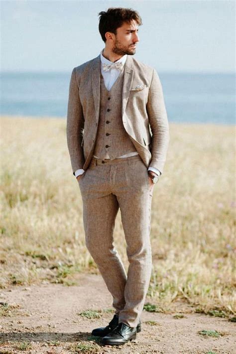 mens designer linen suits for weddings latest coat pant designs champagne linen wedding suits