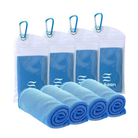 Sukeen 4 Pack Cooling Towel 40x12ice Towelsoft Breathable