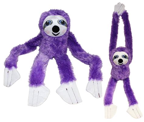 Plushpals 27 Sloth Stuffed Animal Plush Toy Soft And Fluffy Purple