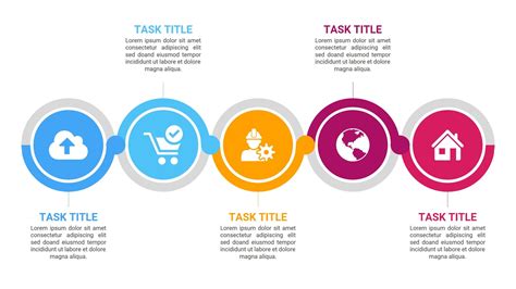 Five Staged Timeline Infographics Powerpoint Template Marketing Former