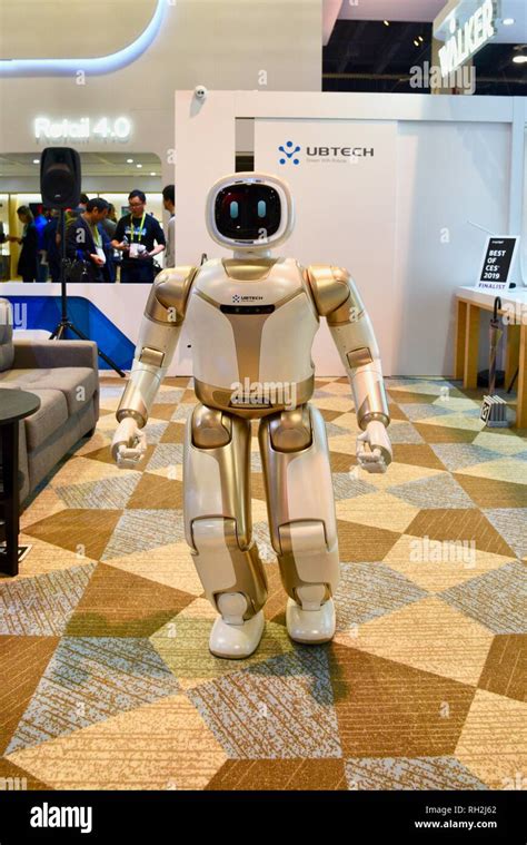 Ubtechs Humanoid Robot Walker Demonstrates Robotic Skills At Exhibit