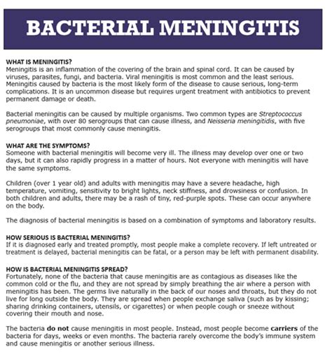 Clinic What Is Meningitis