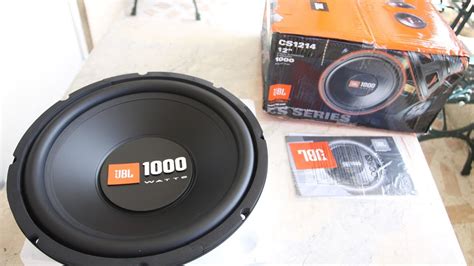Jbl Cs1214 12 Car Subwoofer Unboxing And Testing Youtube