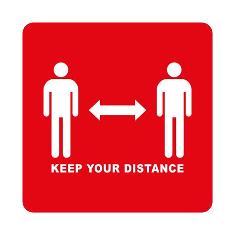 Keep Your Distance Wall Sign - 3mm Foamboard - First Display - Signs ...
