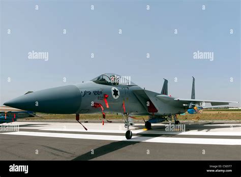 Israeli Air Force F 15c Fighter Jet On The Ground Stock Photo Alamy