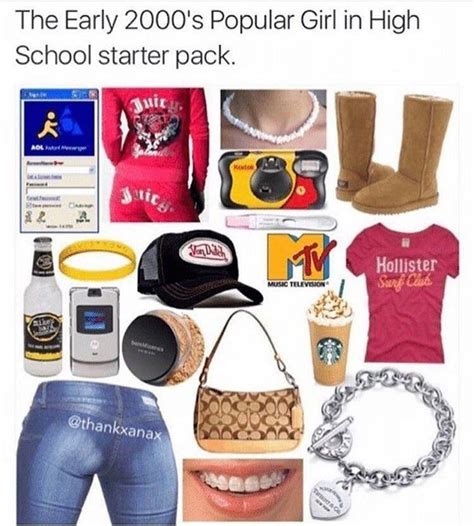 The Early 2000s Popular Girl In High School Starter Pack Starterpacks