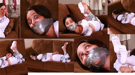 Jamie Daniels Is A Dominated Bound And Gagged Dominatrix In Taped Up