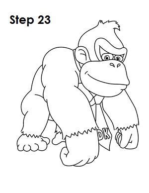 How to draw donkey kong easy, step by step, video game. How to Draw Donkey Kong | Donkey kong, Drawings, Donkey ...