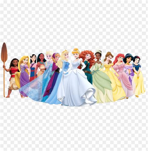 Free Download Hd Png All The Disney Princesses 2018 Png Transparent