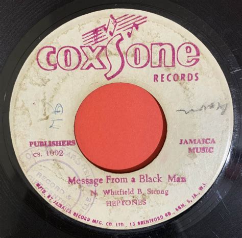 Heptones Message From A Black Man Ninja Records
