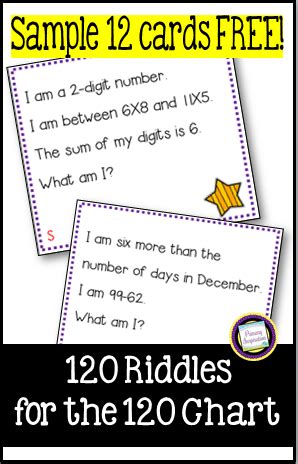 Money riddles for 4th grade. 100 Riddles for the Hundred Chart - 3rd Grade Free Sample! | Mental math, Second grade math ...