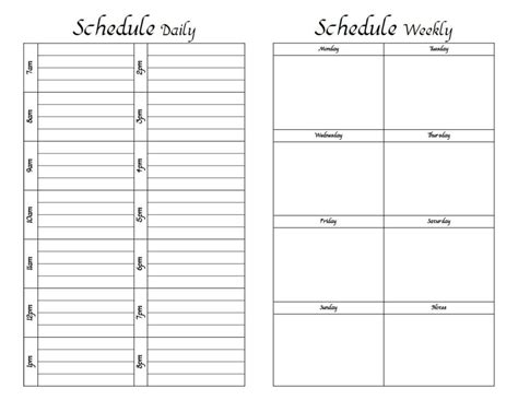 Daily Calendar Excel Template Dailycalendar Dailyplanner