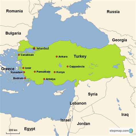 Map Of Europe Turkey A Map Of Europe Countries