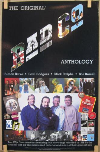 Bad Company The Original Bad Co Anthology 11x17 Promo Poster