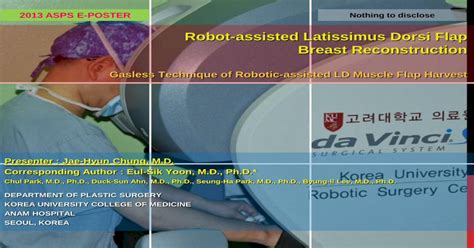Robot Assisted Latissimus Dorsi Flap Breast Reconstruction Pdf Document
