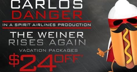 Spirit Airlines Pokes Fun At Weiner Carlos Danger