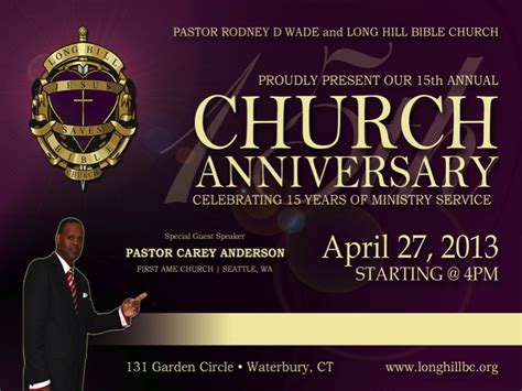 15th Church Anniversary Events Long Hill Bible Church