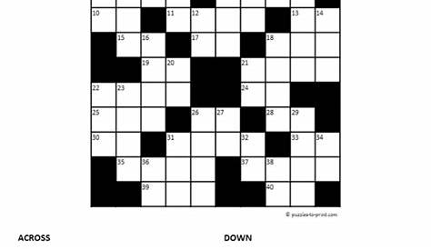 Printable Puzzle Games For 10 Year Olds - Printable Crossword Puzzles