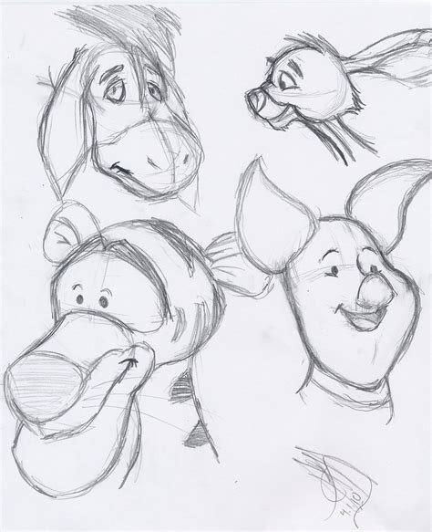 Winnie The Pooh Sketch Dump 1 By ~snowbunny91 On Deviantart Disney