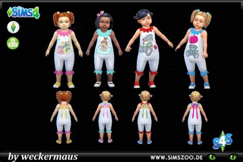 Blackys Sims 4 Zoo Toddler Outfit By Weckermaus • Sims 4 Downloads