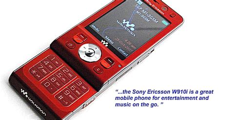 First Looks Sony Ericsson W910i Walkman Phone Sg