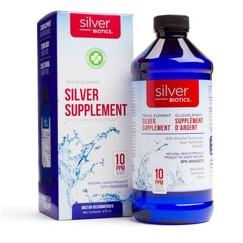 Silver Biotics Silver Supplement 10ppm 473ml Health Essentials