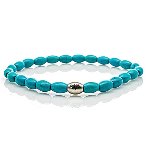 turquoise bracelet bracelet pearl bracelet women men 6 mm stainless steel etsy hong kong