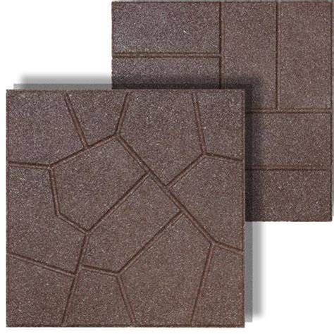 Rubberific Pavers Brown 16 In By 16 In — Material Warehouse