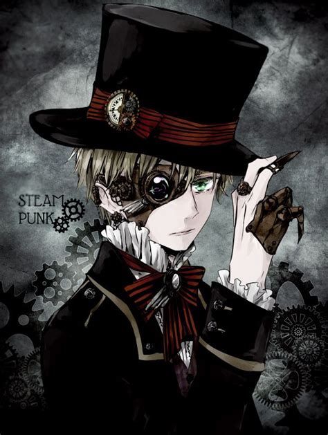 Steampunk Mad Hatter Anime Boy