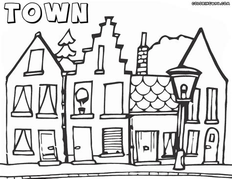 Town Coloring Pages Coloring Pages To Download And Print