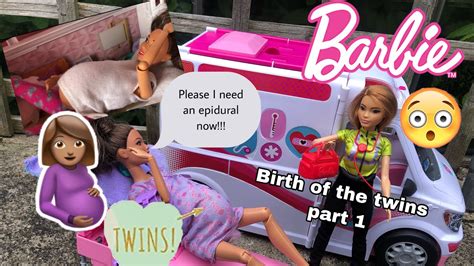 Pregnant Barbie Goes Into Labour With Her Twins An Emergency Ambulance Is Called Birth Vlog