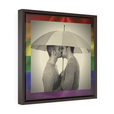 Gay Pride Framed Wall Art Lgbtq Gay Love Home Décor Etsy France