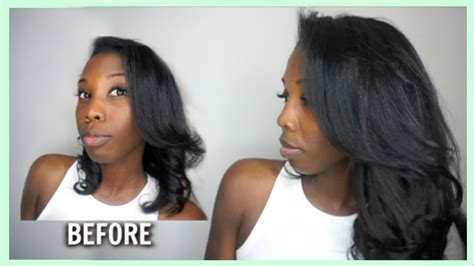 How I Make My Thin Hair Look Thicker And Fuller Melanj Hair Youtube
