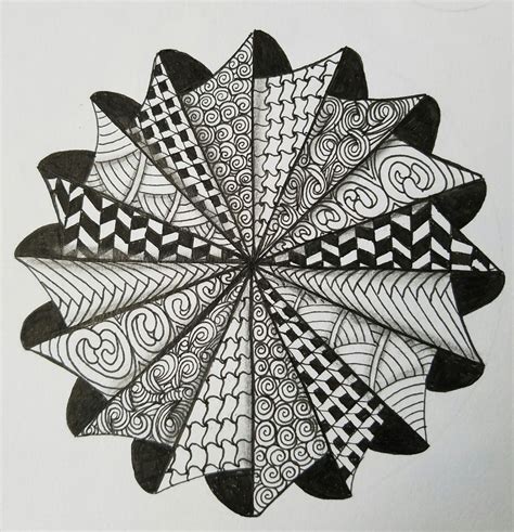 Zentangle Patterns Easy Doodle Art