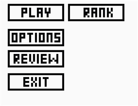 Menu Buttons Pixel Art Maker