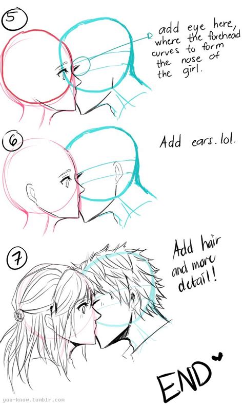 Kissing Tutorial Pt 1 Drawing Tips Manga Drawing Tutorials Anime Drawings Sketches