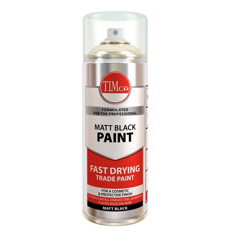 Matt Black Spray Paint 380ml Myconsumables