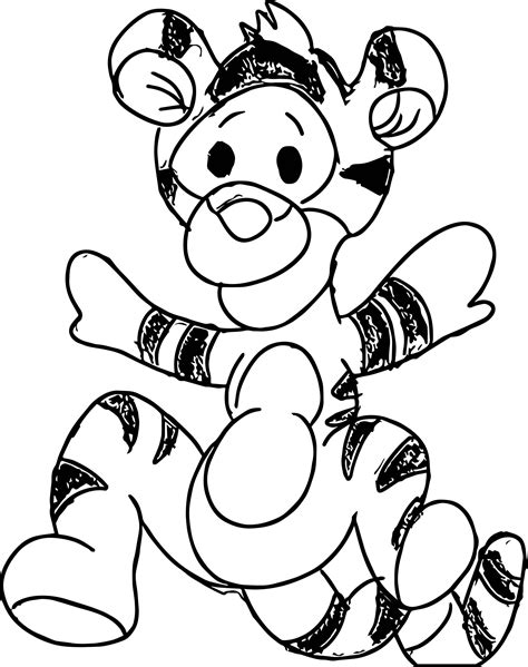 How To Draw Baby Tigger Step By Step Disney Characters