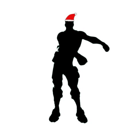 Floss Fortnite Christmas Siloet Png Image Purepng Free Transparent