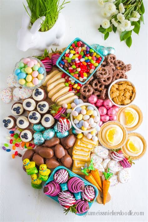 Easter Dessert Candy Board Recipe Easter Brunch Buffet Easter