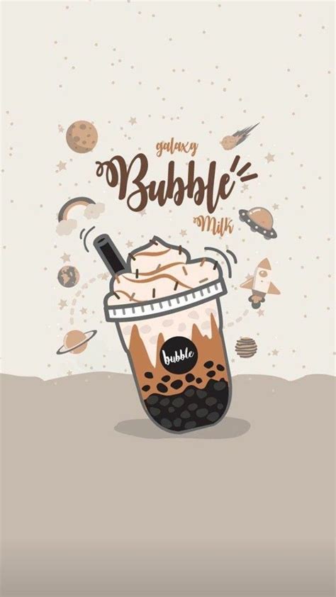 Wallpaper Aesthetic Gambar Minuman Boba Kartun Lucu Detail Boba Tea