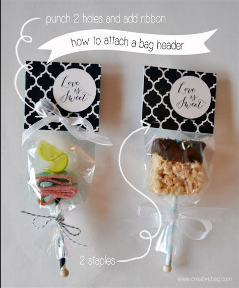 The Creative Bag Blog Free Treat Bag Headers To Use With Our 8oz Clear
